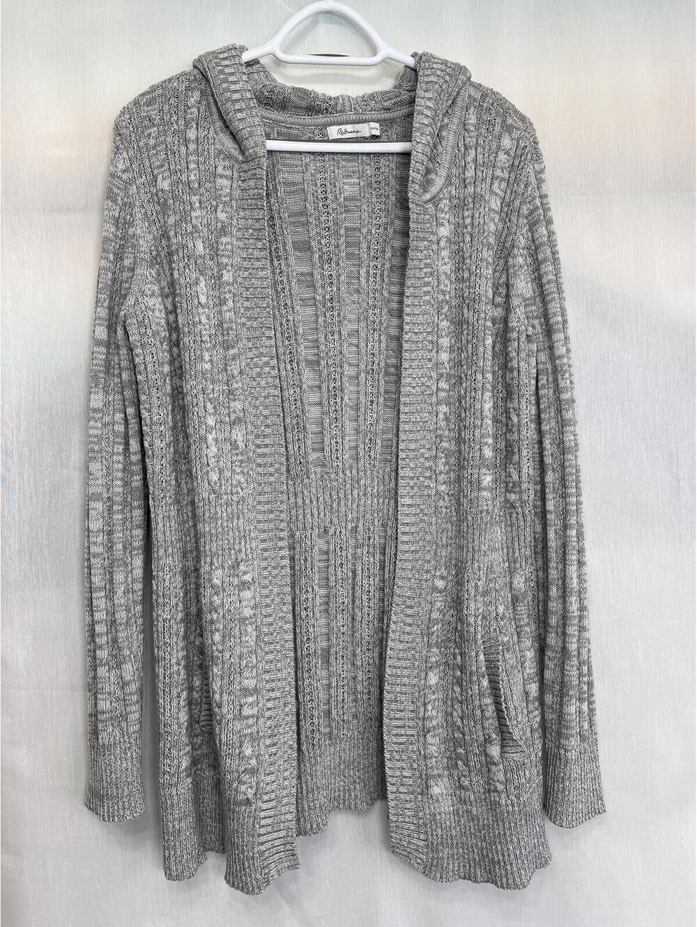Reitmans Hooded Knit Cardigan Sweater Women's XXL